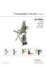 Transpalettes manuels 1.0 tonne BT lifter Série H HHM100I HHL100I HHL100PH