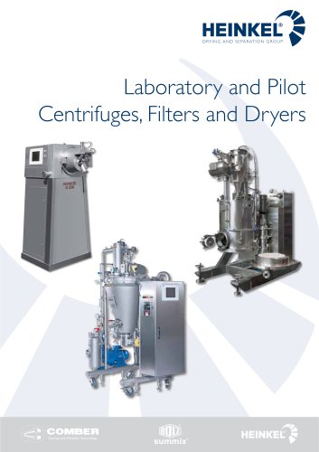 Lab- and Pilot Centrifuges and Dryers