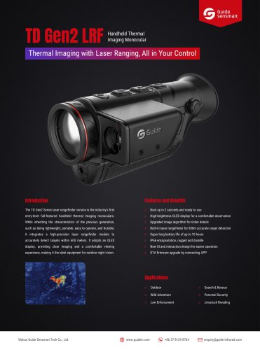 TD Gen2 LRF Handheld Thermal Imaging Monocular