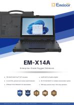 EM-X14A Fully rugged windows 11/10 OS notebook