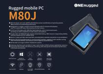 M80J 8 inch 1000 nits high brightness   Rugged Windows Tablet 