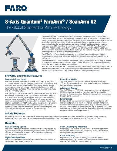 8-Axis Quantum S FaroArm / ScanArm V2