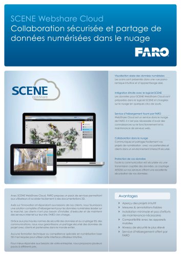 Fiche technique - FARO SCENE WebShare Cloud