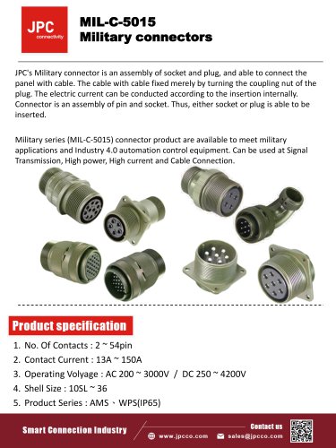 Military connectors (MIL C 5015)