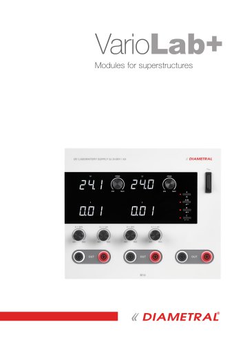 VarioLab catalog of instruments for superstructure