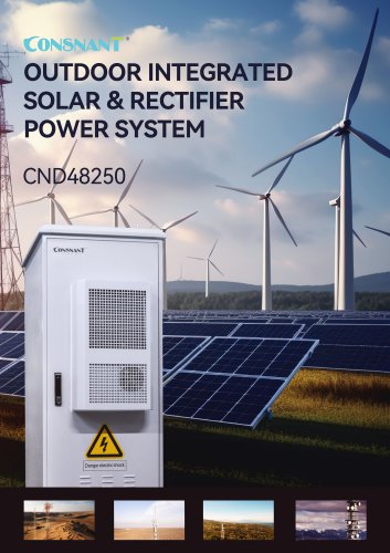 Outdoor Integration Solar & Rectifier  Power System