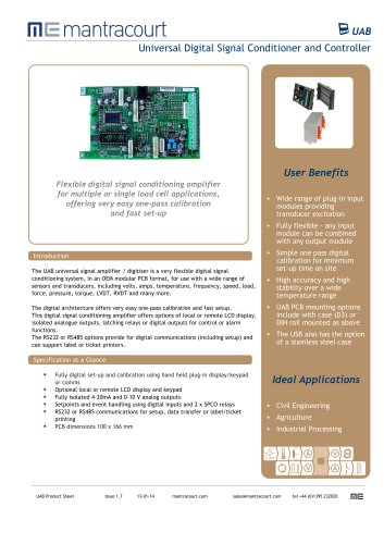 Universal Digital Signal Conditioner and Controller