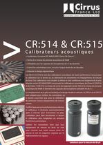 CR:514 & CR:515 Calibrateurs acoustiques - 1