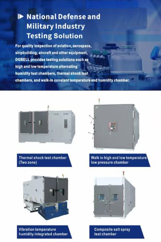 Defense and Military Industry Environmental Temperature Testing Solution