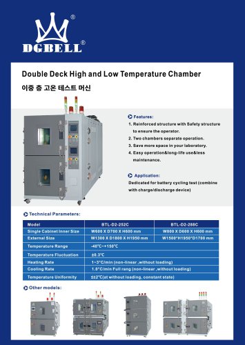 InterBattery 2025 GDBELL Double Deck High and Low Temperature Test Chamber