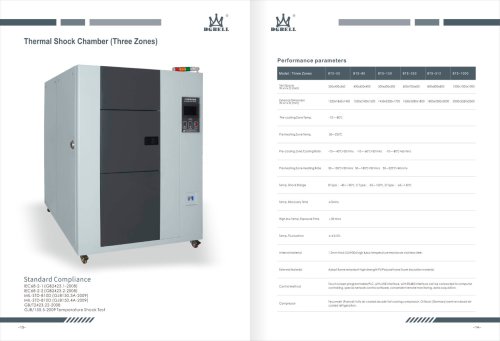 thermal shock test chamber (Three zones)