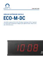 Horloge intérieure numérique - ECO-Série M-DC - 1