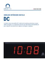 Horloge intérieure numérique - Série DC - 1