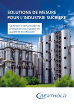 SOLUTIONS DE MESURE  POUR L‘INDUSTRIE SUCRIERE - 1