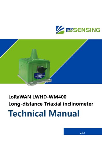 LoRaWAN LWHD-WM400 Long-distance Triaxial inclinometer
