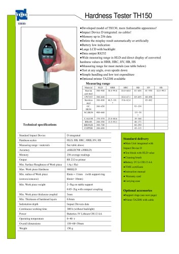 Portable Hardness Tester TH150