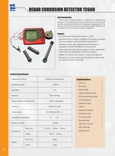 Rebar Corrosion Detector TC600