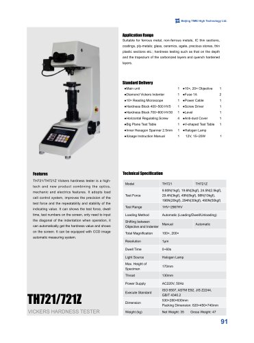 TH721/721Z Digital Vickers Hardness Tester