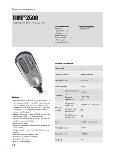 TIME2500 Best Priced Coating Thickness Gauge