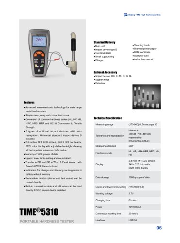 TIME5310 Digital Leeb Hardness Tester