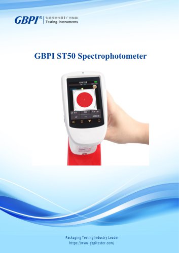 GBPI ST50 Spectrophotometer Catalog