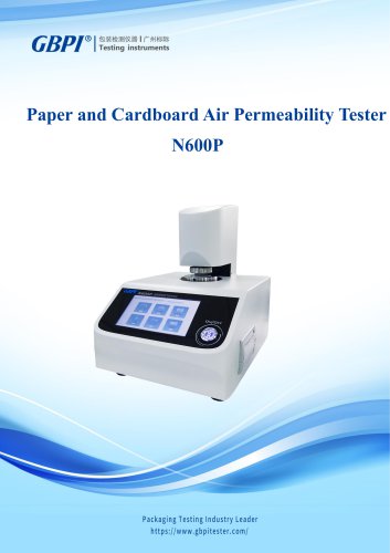 N600P Paper and Cardboard Air Permeability Tester A0(20231222)