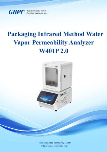 W401P 2.0 Packaging Infrared Method Water Vapor Permeability Analyzer A0(20250126)