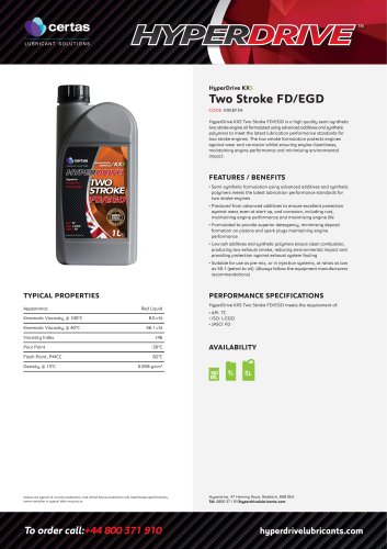 Two Stroke FD/EGD