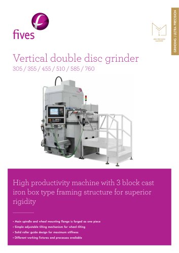 Vertical double disc grinder