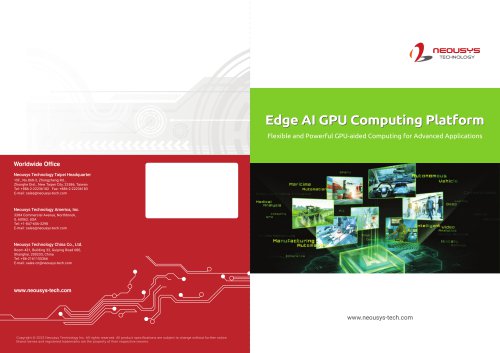 Brochure for 2023 Edge AI GPU Embedded Computers