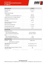 Technical data sheet: Double beam laser interferometer SP 5000 DS