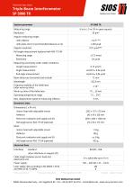 Technical data sheet: Triple beam laser interferometer SP 5000 TR