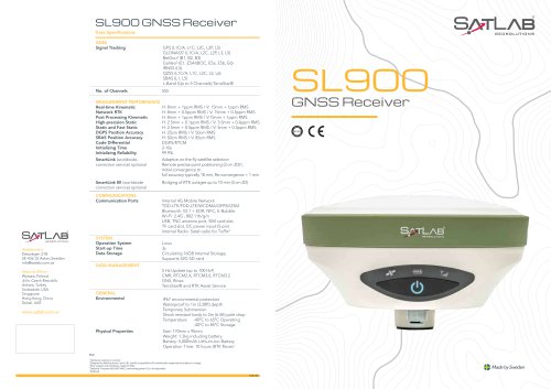 SatLab/GNSS Receiver/ SL900 555 channels