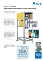 Presse O-500/390 pour granuler des produits alimentaires pâteux - 1