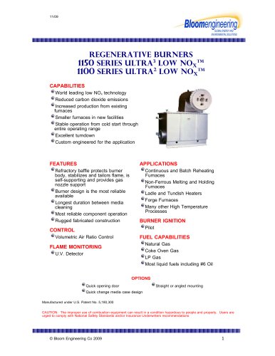 Regenerative Burners  1150-1100