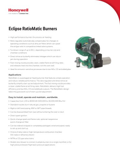 Eclipse RatioMatic Burners