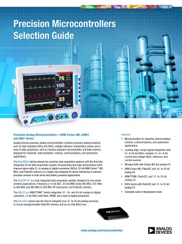 Precision Microcontrollers Selection Guide