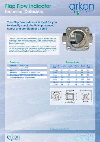 Flap Flow indicator