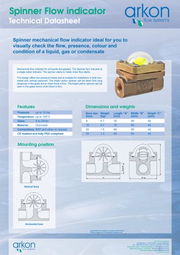 Spinner Flow indicator