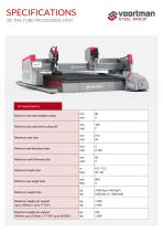 V3xx Pipe Cutting Unit - Machine Specifications