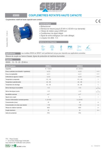 65000 : COUPLEMETRES ROTATIFS HAUTE CAPACITÉ