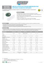 ANALOGUE AMPLIFIERS : AMPLIFICATEURS ANALOGIQUES EMBARQUES POUR CAPTEURS A JAUGES DE CONTRAINTE - 1