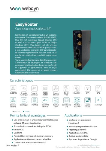EasyRouter_Fiche Produit