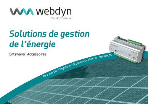 Webdyn - Gestion de l'Energie