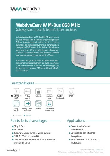 WebdynEasy W M-Bus_Fiche Produit