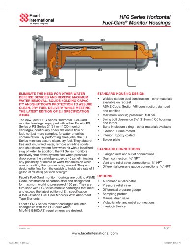 HFG Series horizontal Fuel-Gard® monitor housings