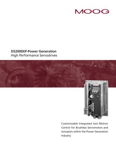 DS2000XP-Power Generation High Performance Servodrives