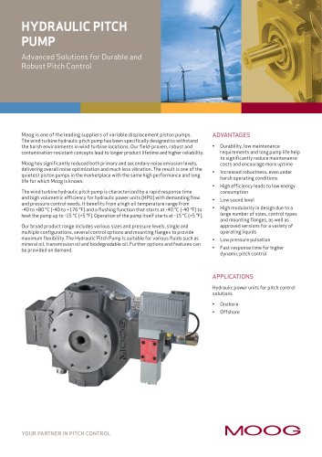 HYDRAULIC PITCH PUMP