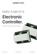 Electronic Controller Datasheet | KDRV-1-MK-X-X