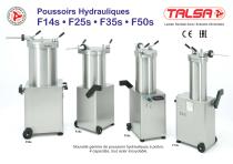 Poussoirs Hydrauliques F14s • F25s • F35s • F50s